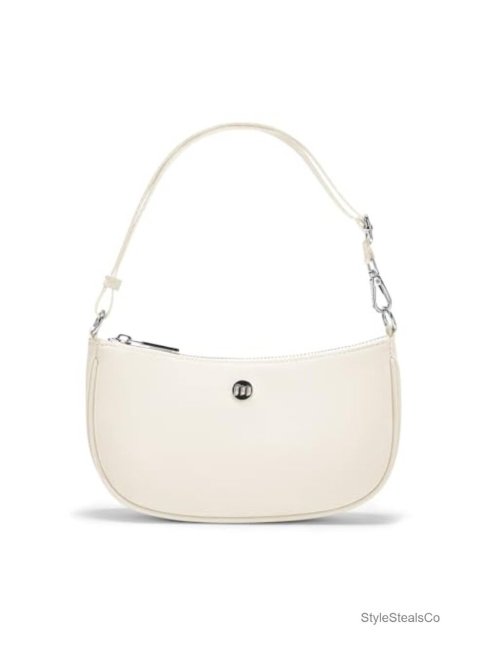 Nylon Shoulder Bag Crescent Clutch Adjustable Strap Mini Purse 1L
